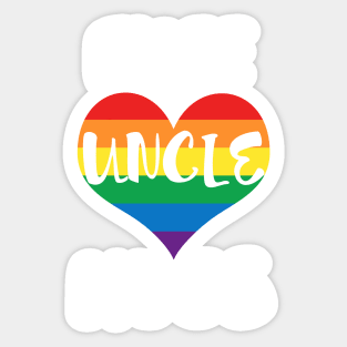 Free Uncle Hugs - White Text Sticker